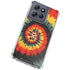 Liquid Blue Tie Dye - Rasta Spiral Moto G Power 5G (2025) Clear Case